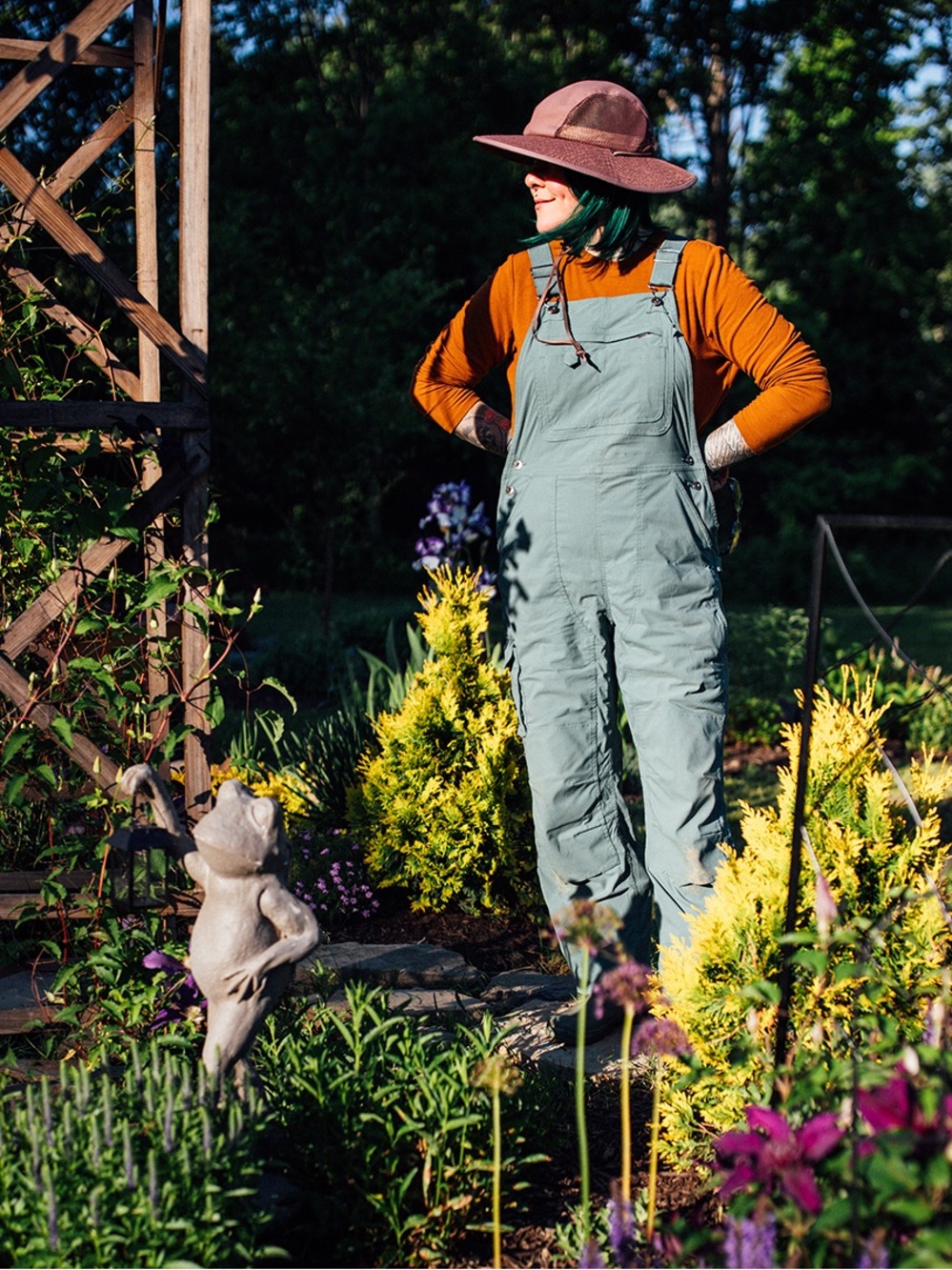 Duluth Heirloom Gardening Bib Overalls - Fir
